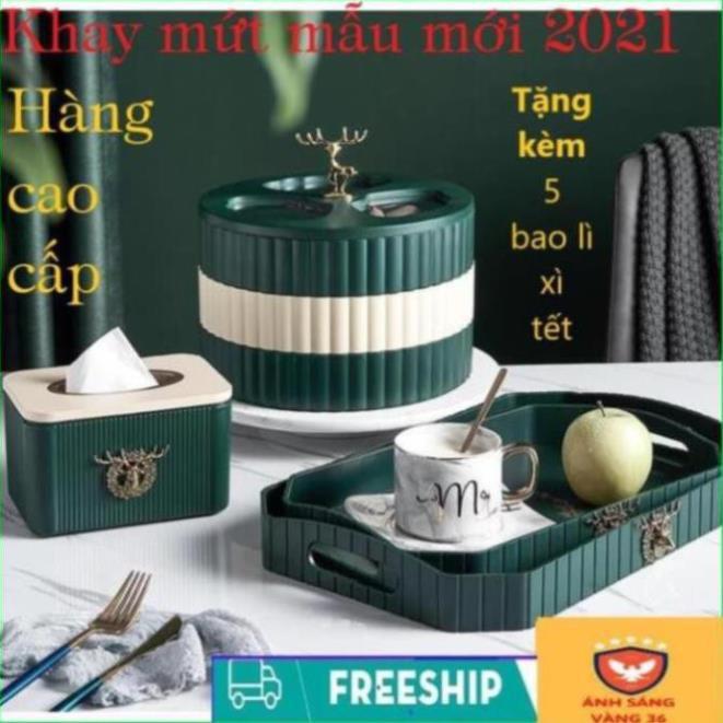 Khay mứt tết, Hộp mứt tết  2 Tầng Cao Cấp, Sang Trọng, Hiện Đại Phong Cách Châu Â MẪU MỚI NHẤT TẾT 2021