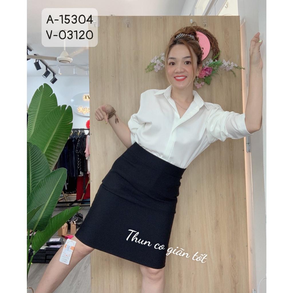 CHÂN VÁY BÚT CHÌ CÔNG SỞ XẺ TÀ SAU CÓ TÚI Ở 2 Bên có size XS đến BIG SIZE