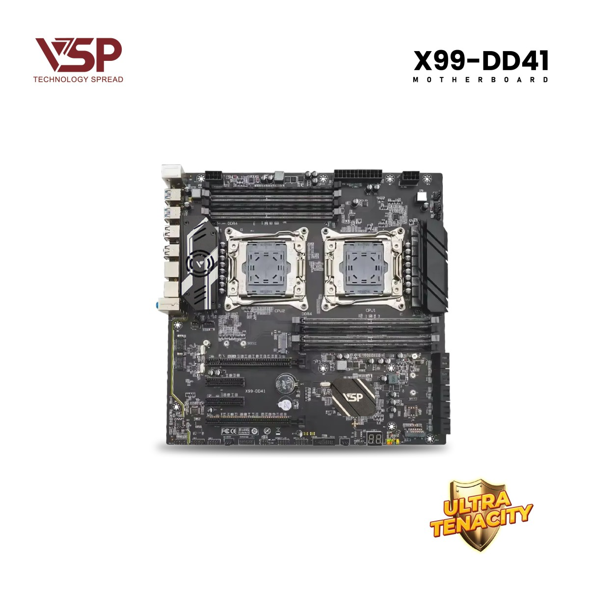 Bo Mạch Chủ Main VSP X99-DD41 D4 (Dual CPU) Socket LGA 2011 – Hàng Chính Hãng