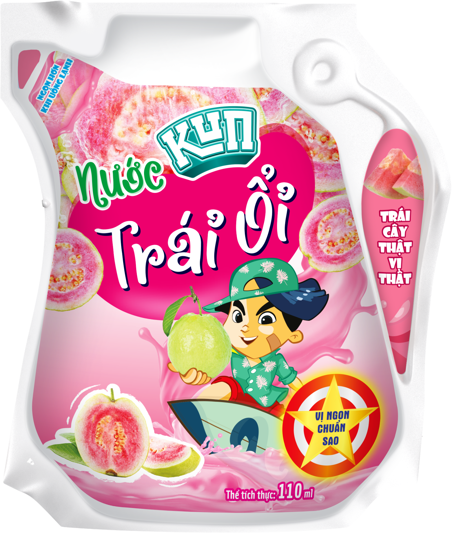 Kun nước trái cây ổi thùng 24 túi x 110ml