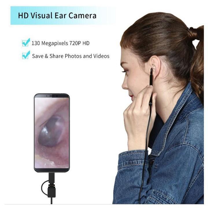 Bộ Ráy Tai Có Camera Nội Soi HD Visual Earpick Cho Máy Tính Và Điện Thoại