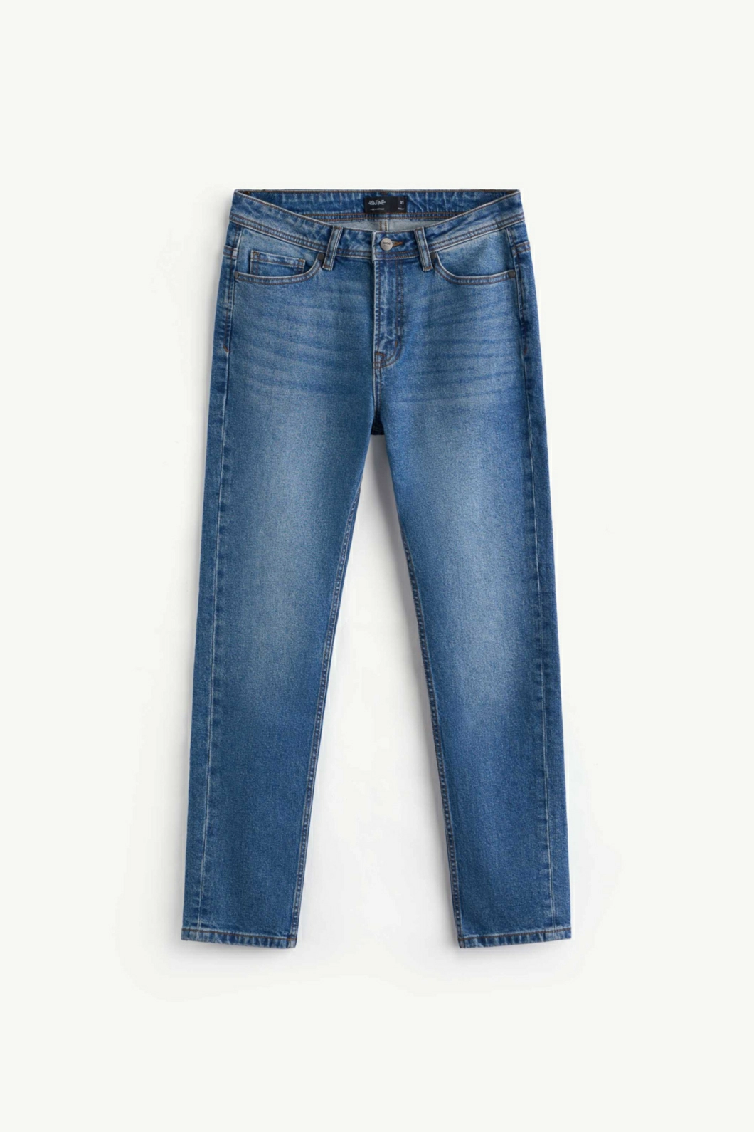 Quần Jean Nam ROUTINE Ống Ôm Xanh Trơn Form Slim - 10S24DPA005 | LASTORE MENSWEAR