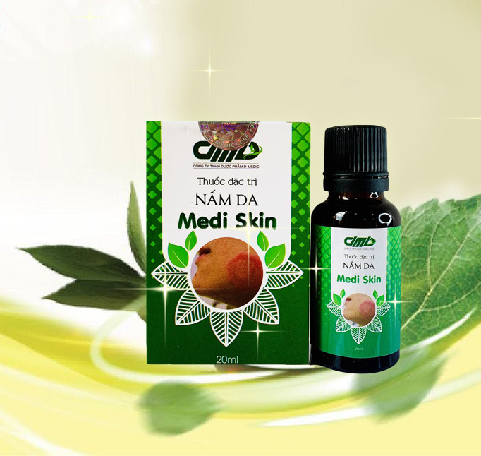 Hỗ trợ trị nấm da Medi Skin Tinh Chất Phục Hồi Giảm Ngứa Rát Vùng Da Do Nấm Từ Thảo Dược 20ml