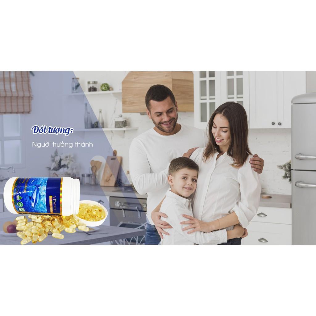 Thực phẩm bảo vệ sức khỏe Viên Uống Dầu Gan Cá Mập - Hỗ Trợ Duy Trì Sức Khỏe Bio Squalene 1000mg - 365 viên
