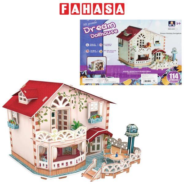 Đồ Chơi Ghép Hình Giấy 3D Dream Dollhouse - Megatoys 224 - Ngôi Nhà Công Chúa (114 Mảnh Ghép)