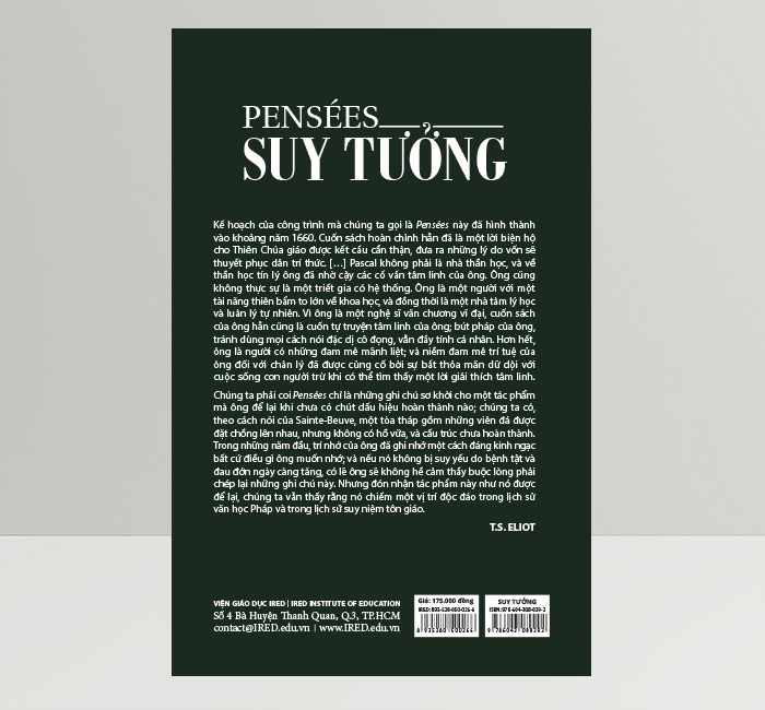 Sách Pensées - Suy Tưởng