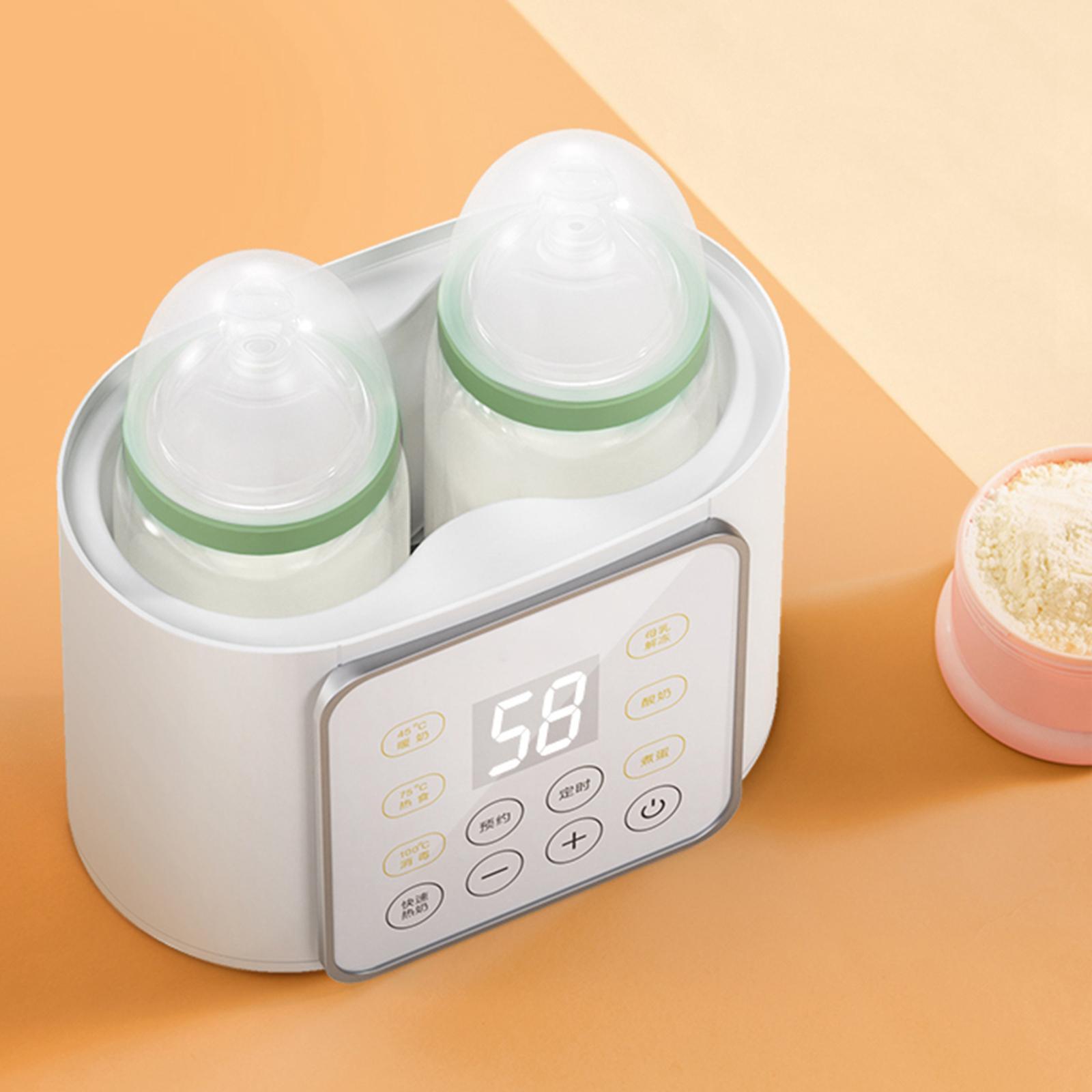 Portable Dual Bottle Baby Feeding Heater Food Grade for Travel Home
