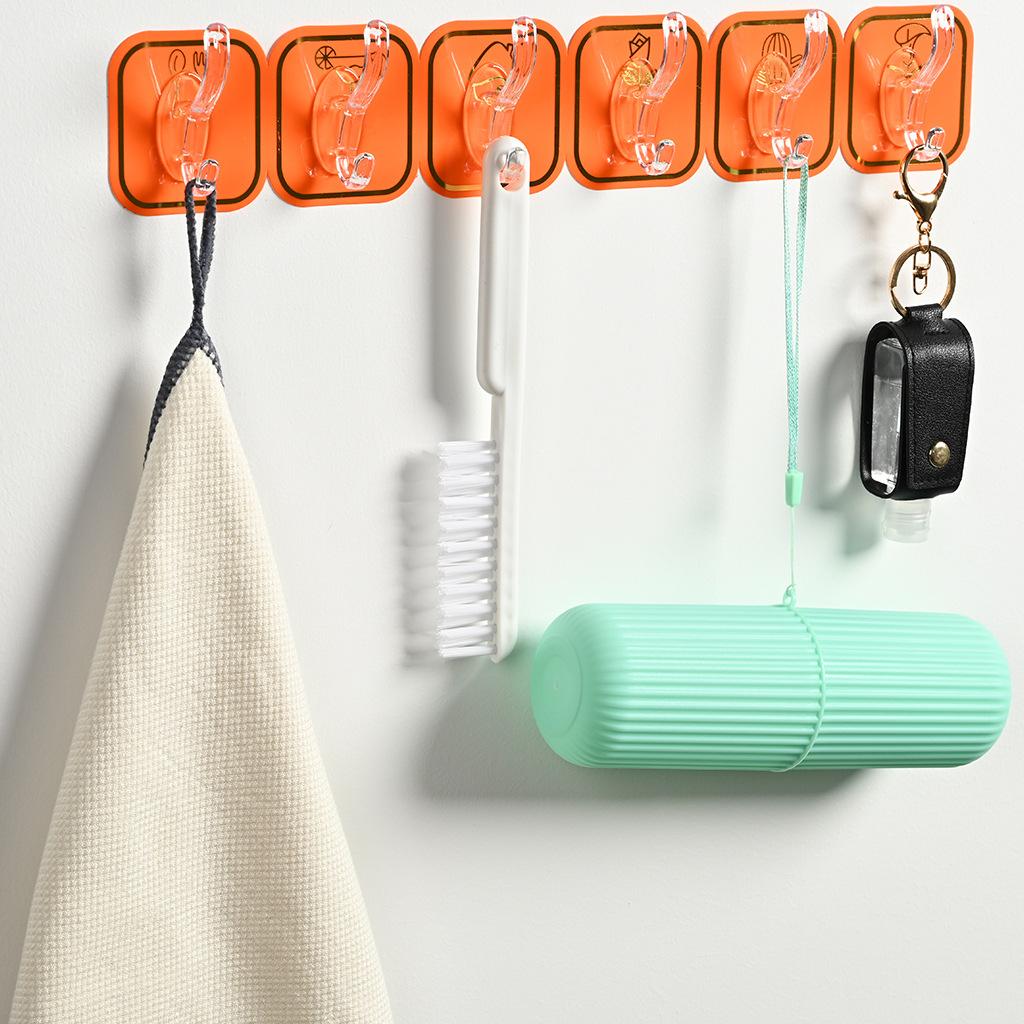 Bộ 6 móc dán tường keo Acrylic cao cấp mẫu mới