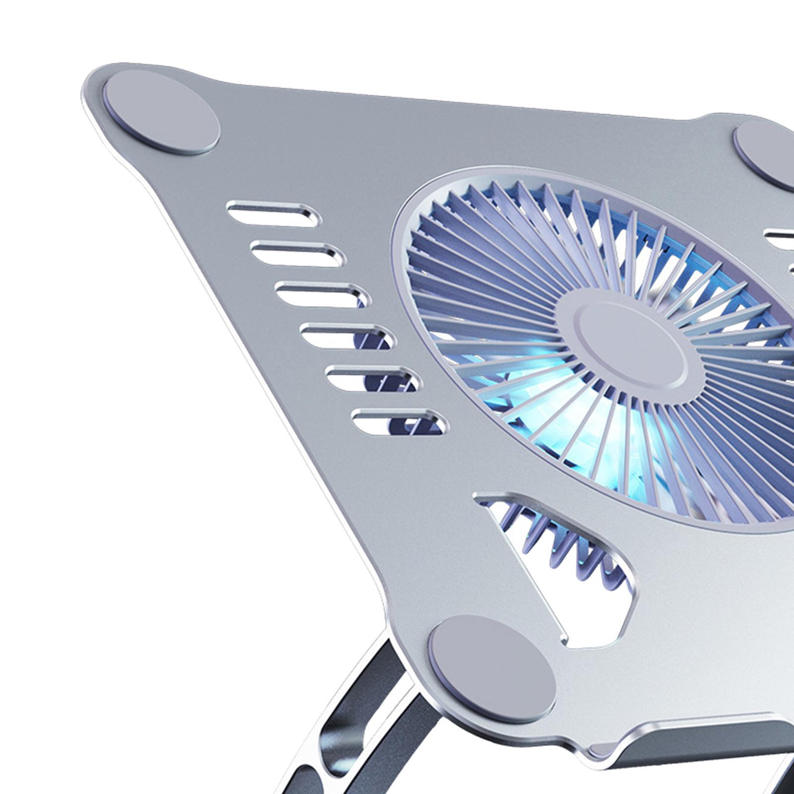 Laptop Holder with Cooling Fan Quiet Fan Adjustable for Notebook Desk Office