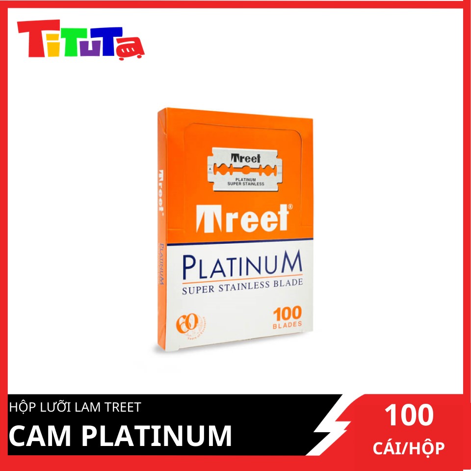 Hộp lưỡi lam (dao lam) Treet Cam Platinum (200 lưỡi/hộp)