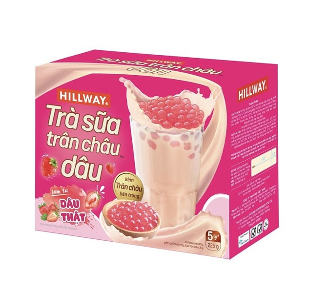 Trà sữa trân châu vị dâu x2 hop