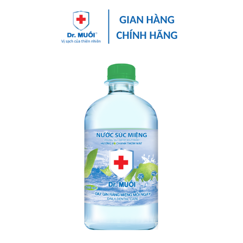 Nước Súc Miệng Dr. Muối Hương Vỏ Chanh 500ml