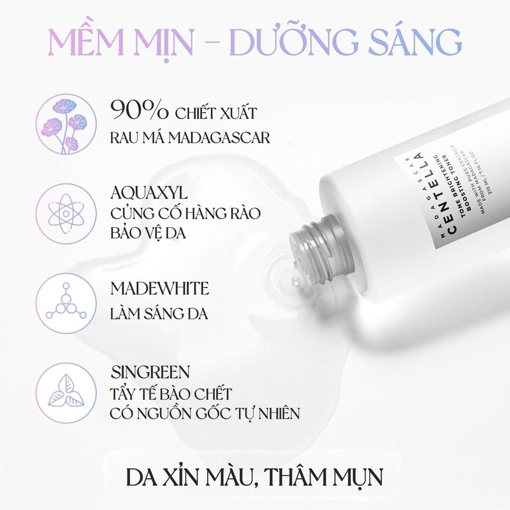 Nước Hoa Hồng Toner Skin1004 Madagascar Centella Tone Brightening Booster Dưỡng Sáng Da (Trắng) 210ml