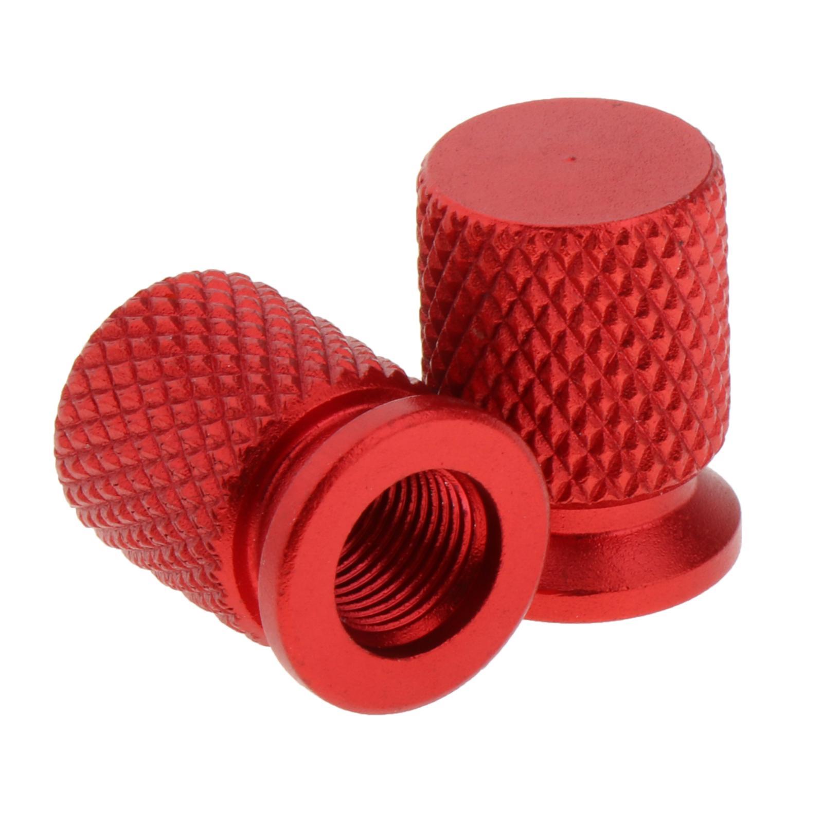 2 Pieces Car Motorcycle Tire Stem Valve Caps Aluminium Alloy Wheel Valve Covers Dustproof