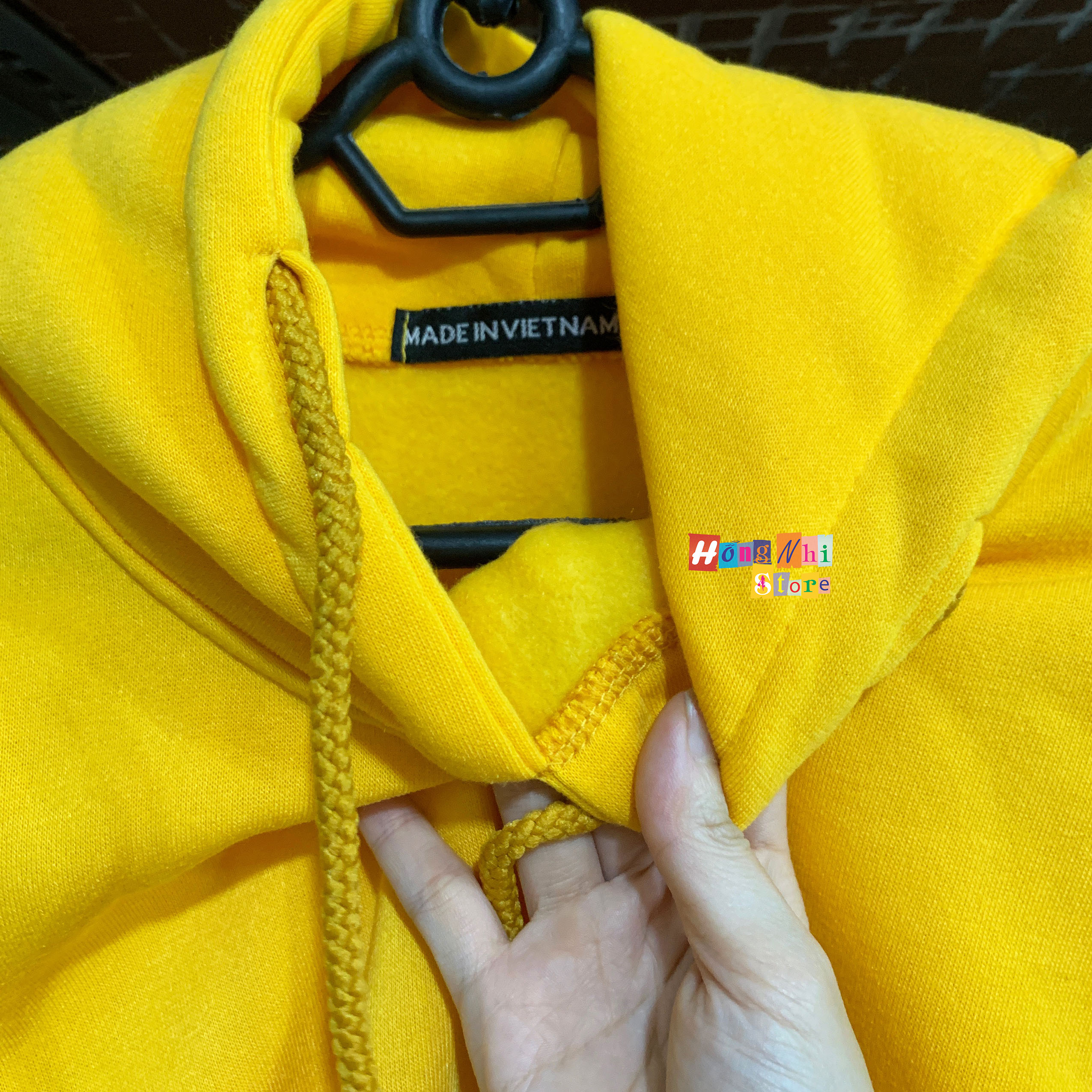 Áo Khoác Hoodie Trơn Ulzzang Unisex Màu Vàng Chất Nỉ Bông Cao Cấp Dáng Rộng Nam Nữ - MM