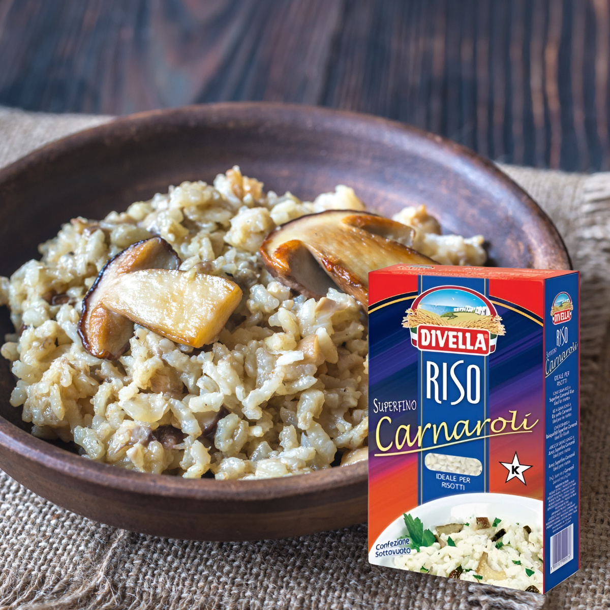 Gạo Ý Chuyên Làm Món Risotto - RISO CARNAROLI DIVELLA 1Kg [Nhập Khẩu Ý]