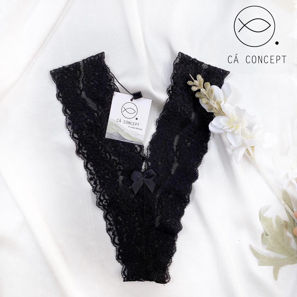Set Bra ren đen có mút mỏng có gọng nâng ngực nhẹ CÁ CONCEPT đồ lót thiết kế áo bra sexy