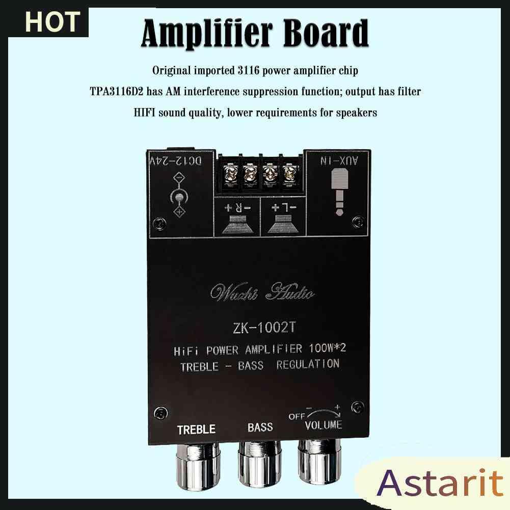 Bảng Mạch Khuếch Đại Âm Thanh ZK-1002T HIFI 2.0 Kênh 100Wx2 Chuyên Dụng