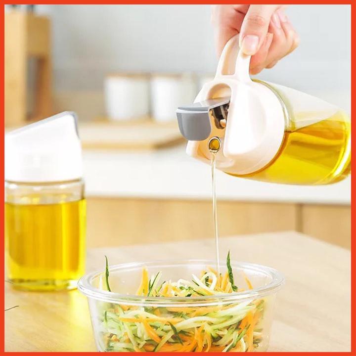 Combo 2 Bình đựng nước mắm, dầu ăn 300ml/600ml tự động mở nắp khi rót