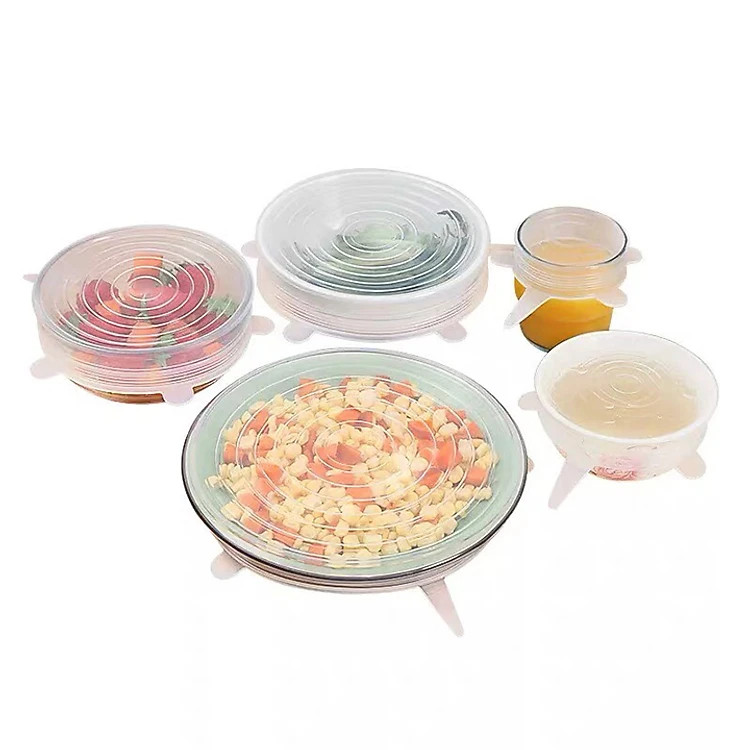 BỘ 6 NẮP SILICON ĐẬY THỰC PHẨM PAKASA - Hàng chính hãng