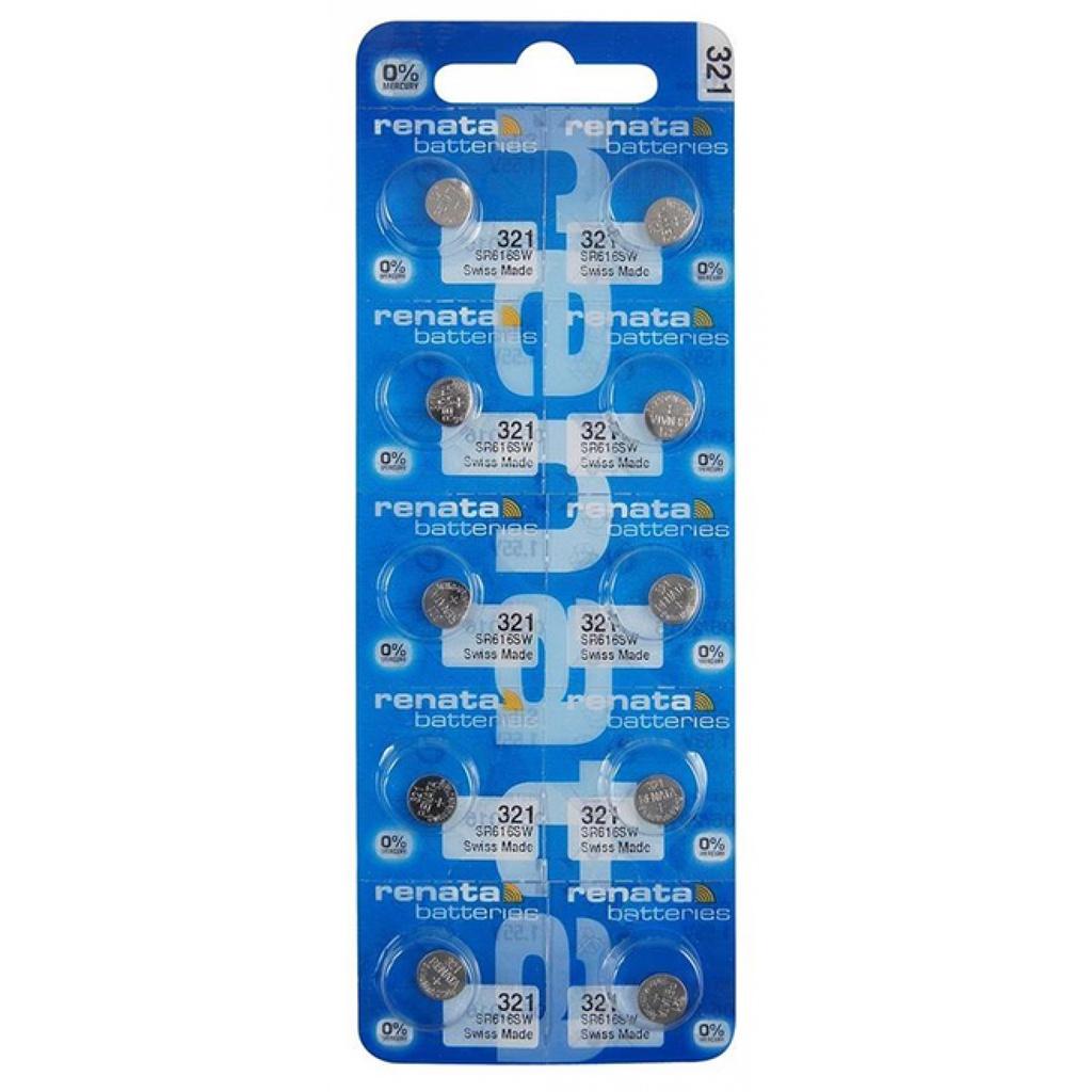 Pin đồng hồ Thụy Sỹ RENATA 321 SR616SW oxit bạc Made in Swiss
