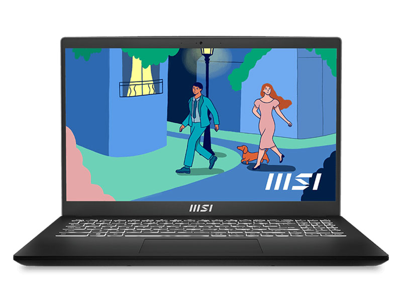 Laptop MSI Modern 15 B12M 628VN (Core i5-1235U | 16GB | 512GB | Intel Iris Xe | 15.6inch FHD, 60Hz | Win 11 | Đen) - Hàng Chính Hãng - Bảo Hành 24 Tháng