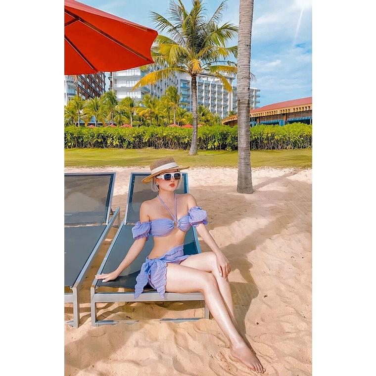 Set bikini kèm quây mới nhất chất vải xốp mới nhất ( Hàng loại 1
