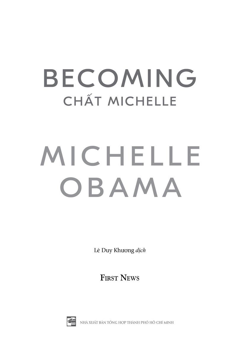 Becoming - Chất Michelle (Tái Bản)