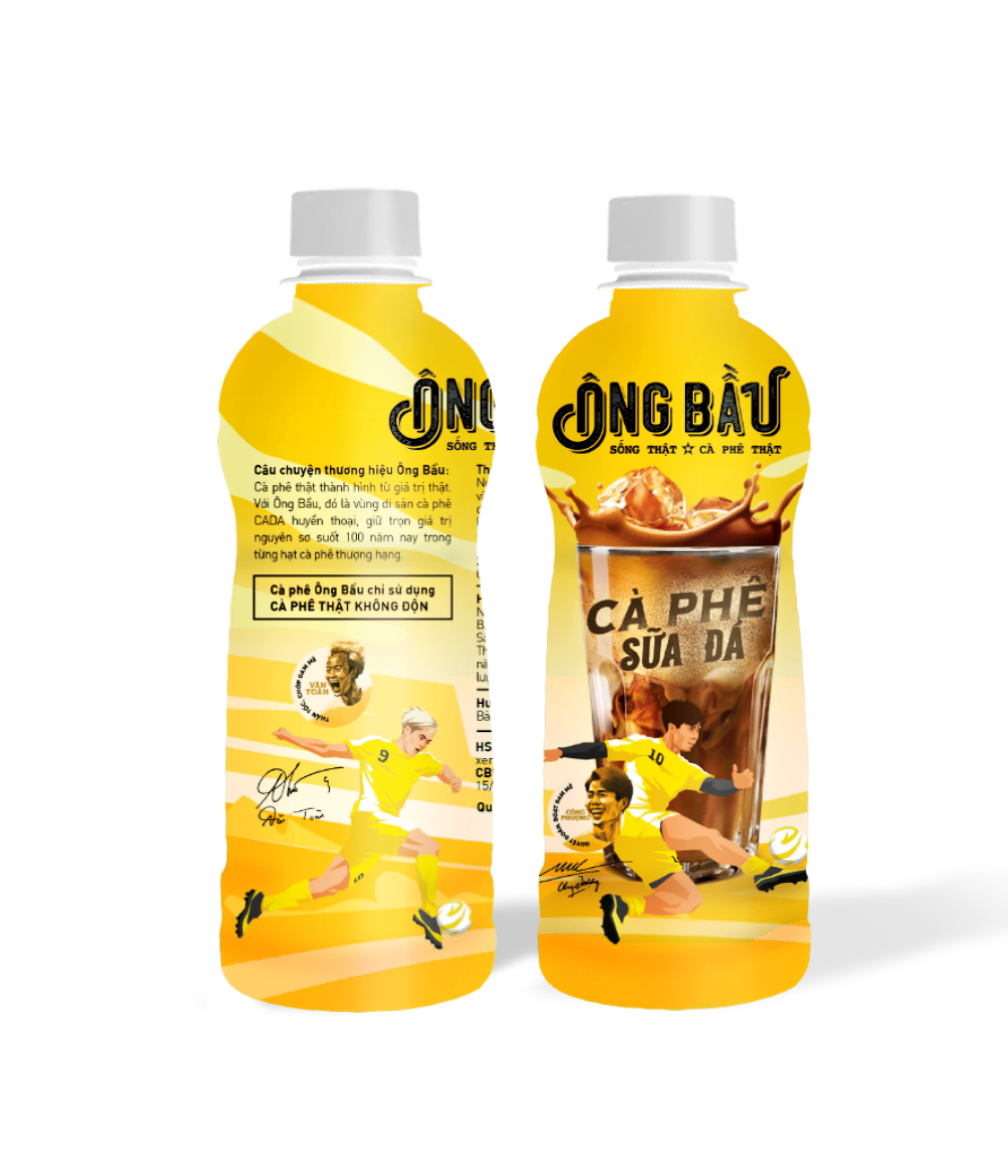 Chai Cà Phê Sữa Đá Ông Bầu 180ml