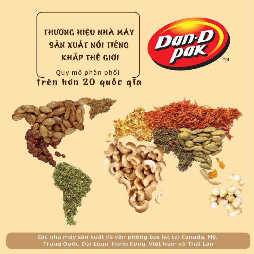 Hạt điều không muối 215g Dan.DPak
