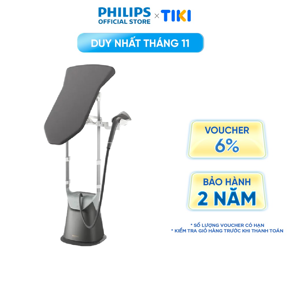 Bàn Ủi Hơi Nước Đứng Cao Cấp Philips GC628/80 All in one 8000 series | OptimalTemp|2400W - Hàng Chính Hãng