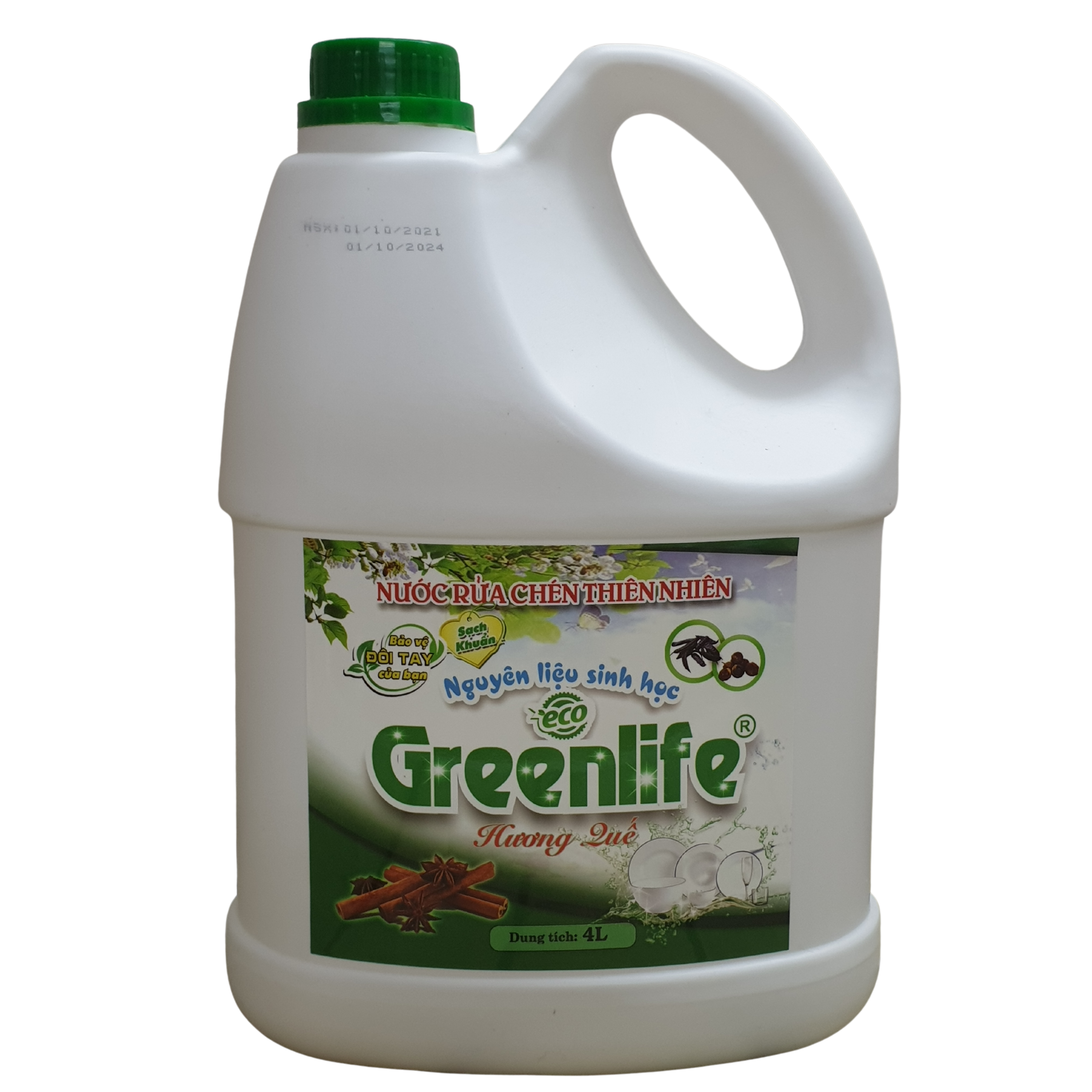 Nước rửa chén Greenlife Hương Quế 4L