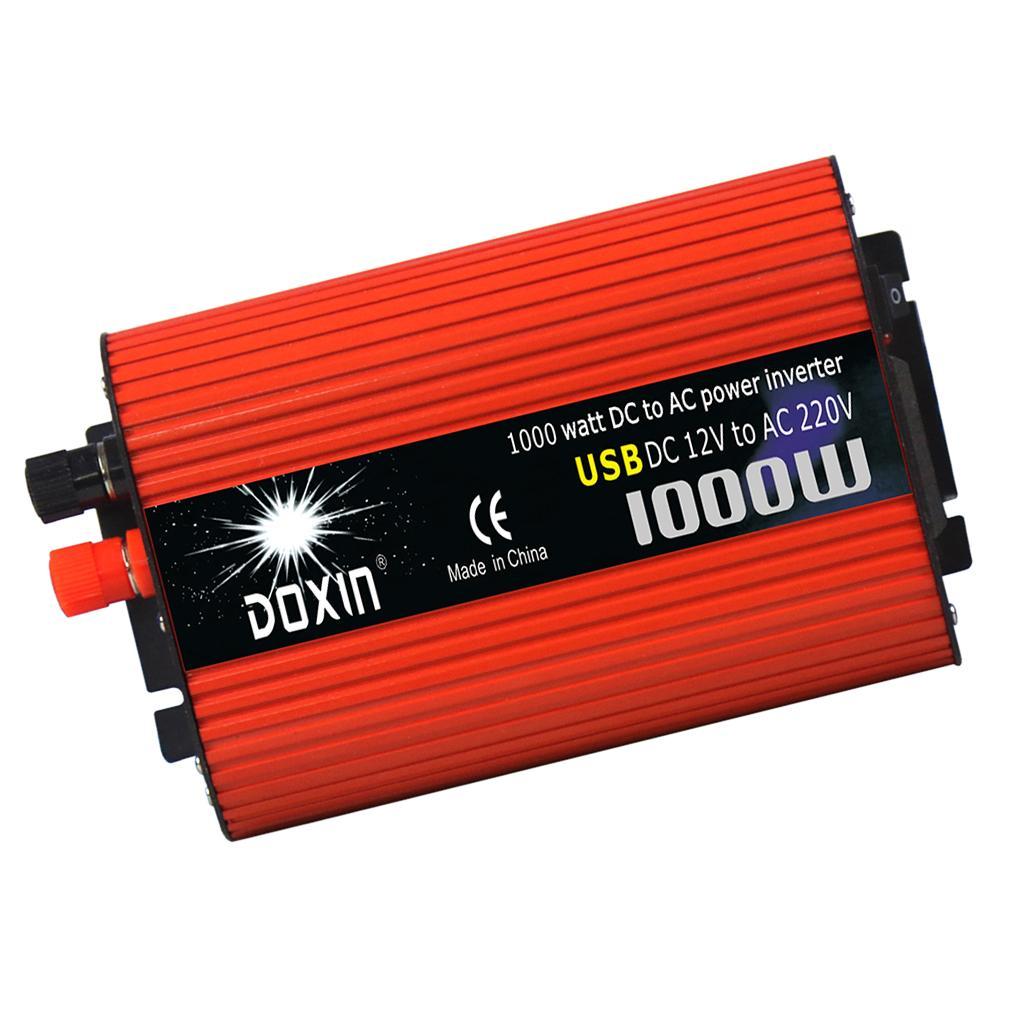 Car 1000W Power Inverter DC 12V to  220V Sine Wave Dual USB Converter