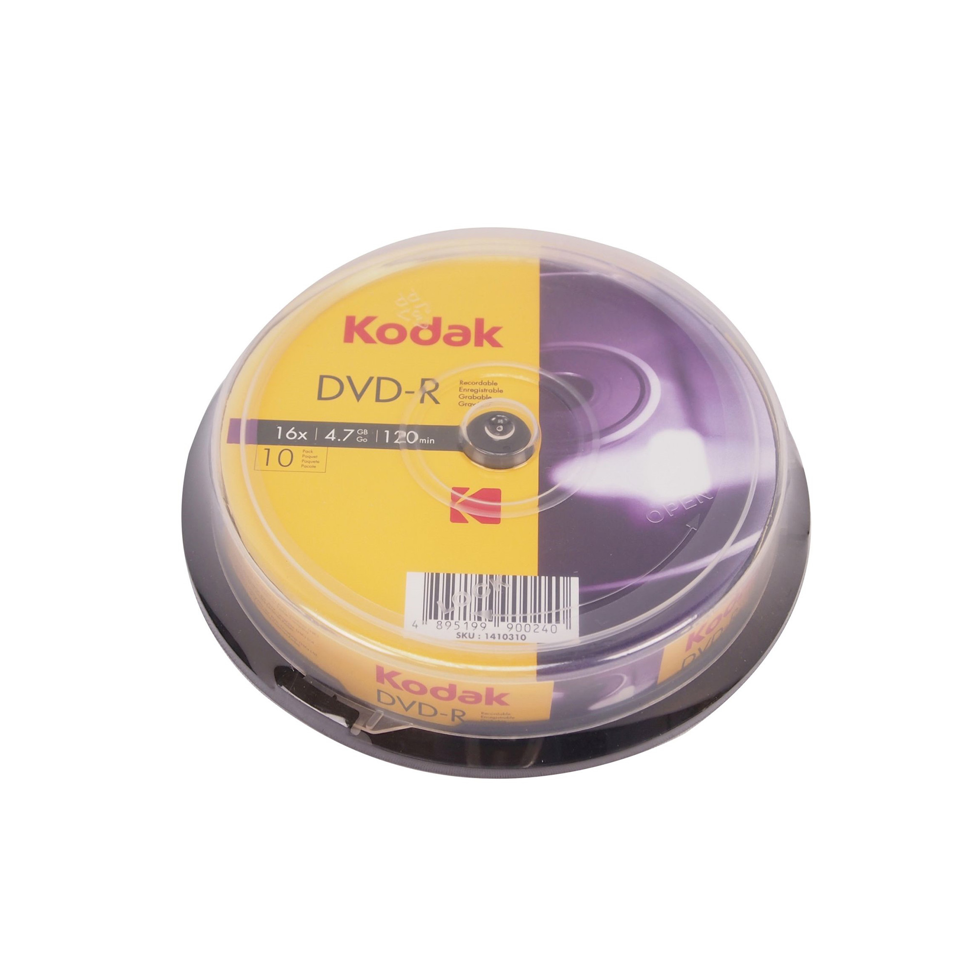 Bộ 10 Đĩa DVD-R 16X 4.7GB Kodak UBL EC0121