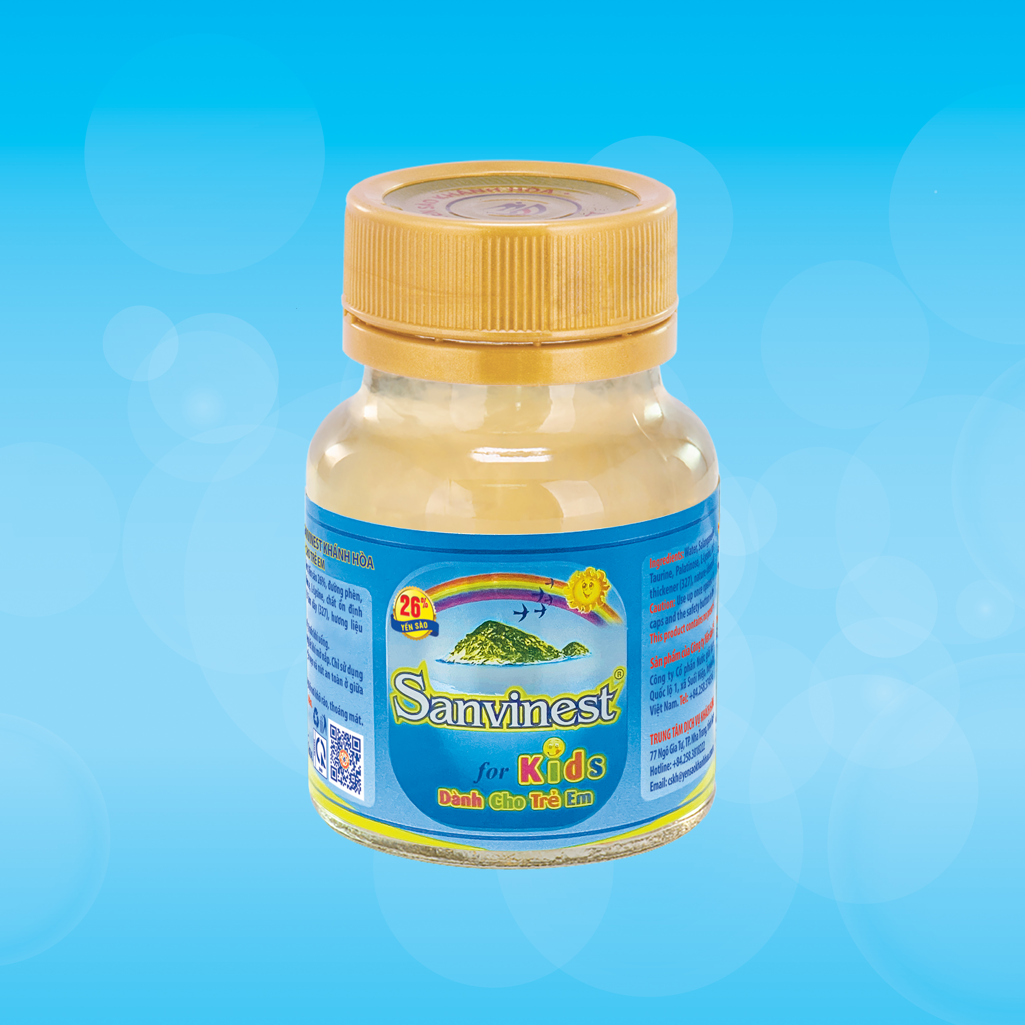 [Combo 10 lọ]  Nước Yến sào Sanvinest Khánh Hòa dành cho trẻ em lọ 62ml - S211