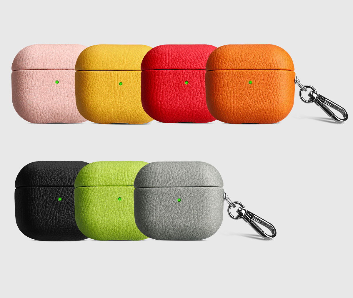 Bao Case Ốp Hybrid da PU Neon cho Airpods Pro 2 / Airpods 4 - Hàng Chính Hãng