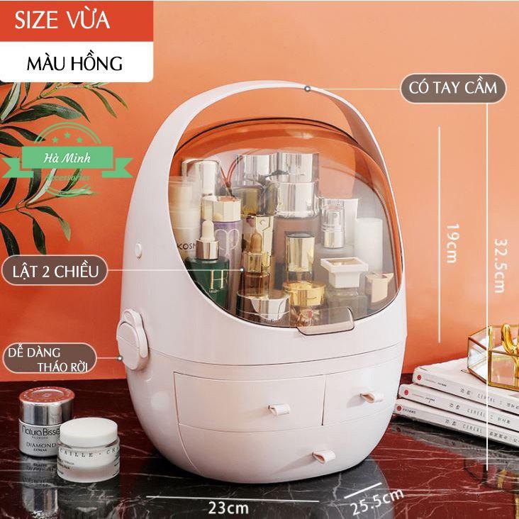 Hộp Đựng Mỹ Phẩm, Đồ Trang Điểm Có Ngăn Kéo Tiện Lợi Siêu Xinh-HMP04