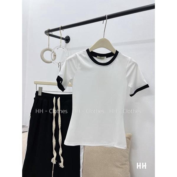 Sét bộ đồ áo trắng quần dài đen hottrend hàng cao cấp tự tin dạo bước