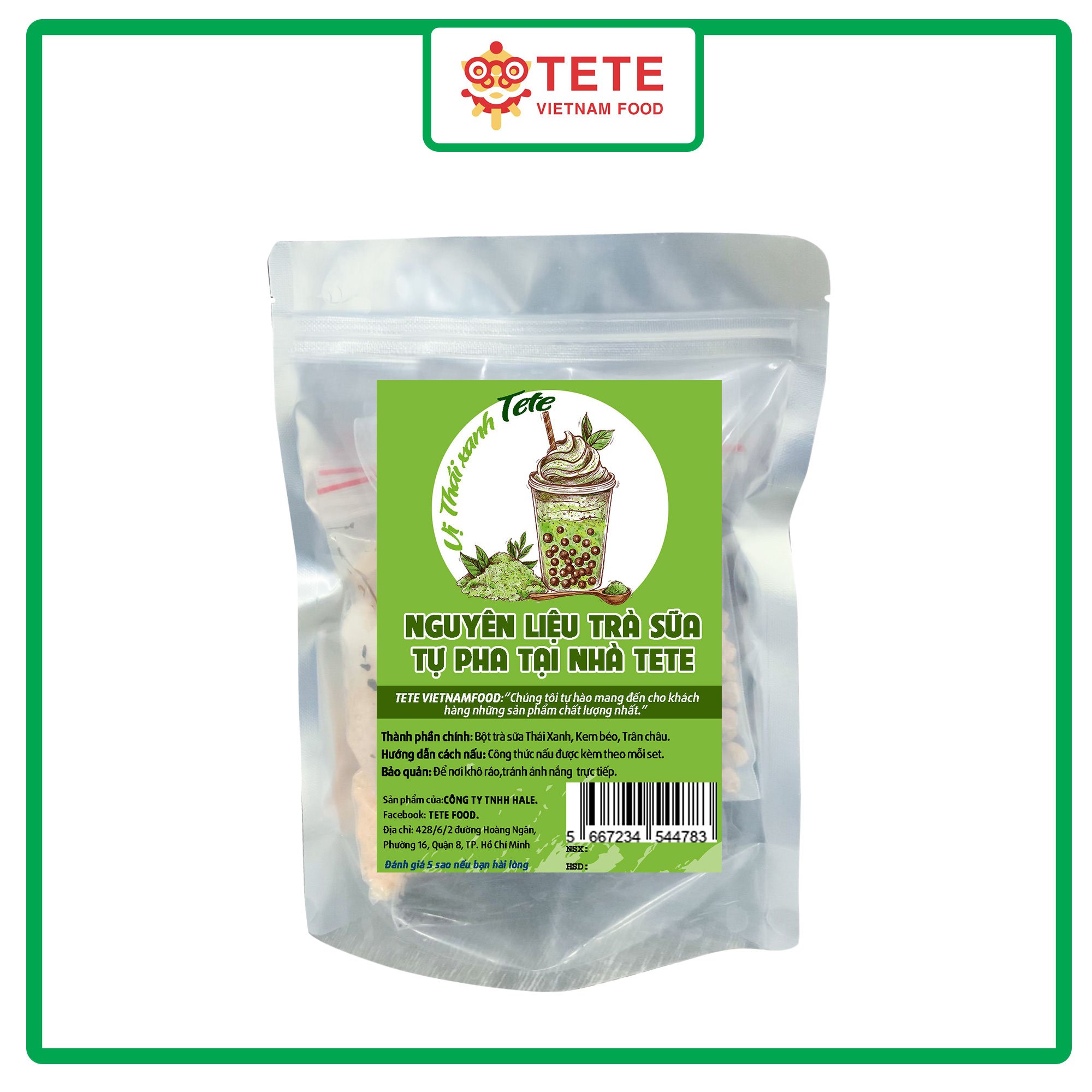 Set Nguyên Liệu Trà Sữa Tự Pha Tại  Nhà TETE  (Ra được 25-30 Ly)