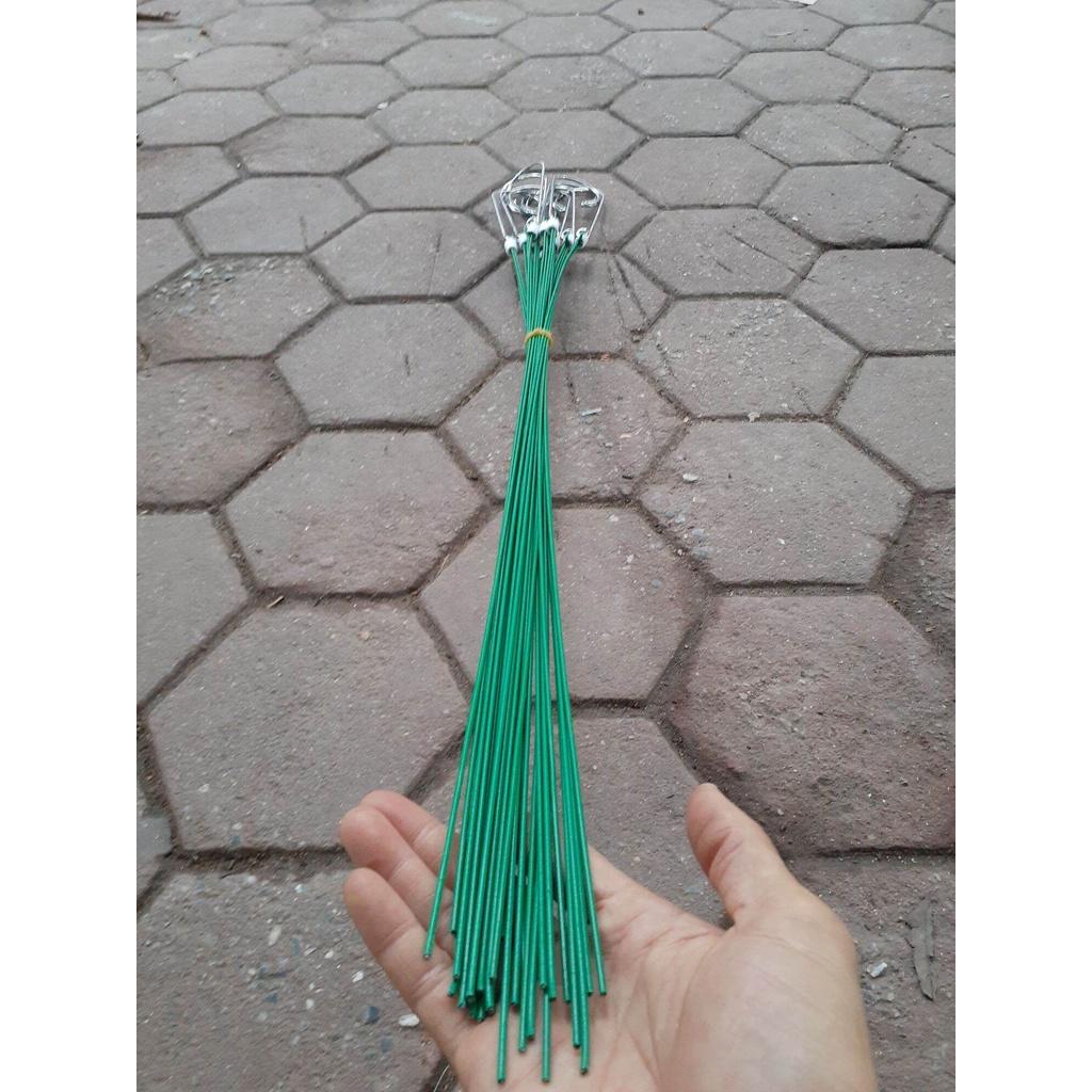 Set 10 chiếc Móc treo lan bọc nhựa dài 80cm tiện lợi, loại 1 bền chắc