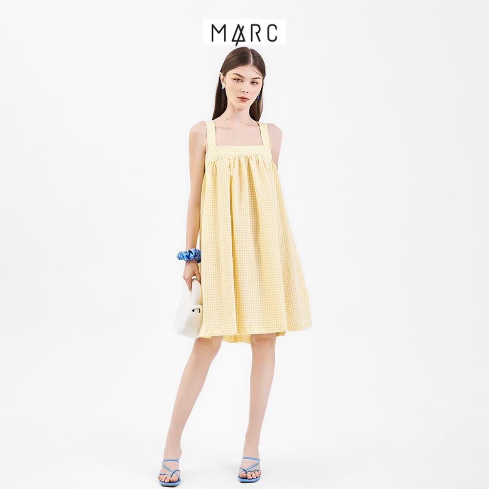 Đầm 2 dây nữ MARC FASHION form suông cài nút sau CBVH070522