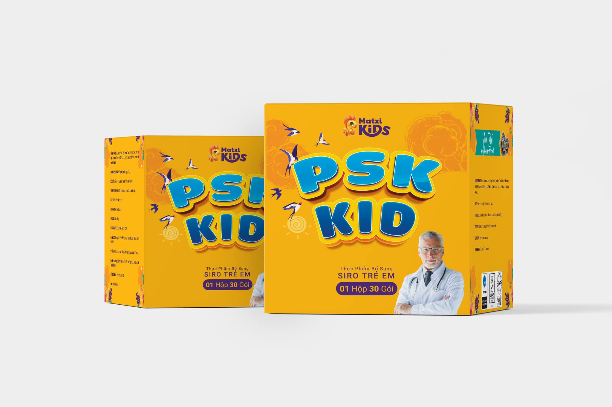 Combo 2 Hộp PSK Kid - Siro Hỗ Trợ Cải Thiện Hệ Tiêu Hoá &amp; Tăng Cường Sức Đề Kháng Trẻ Nhỏ