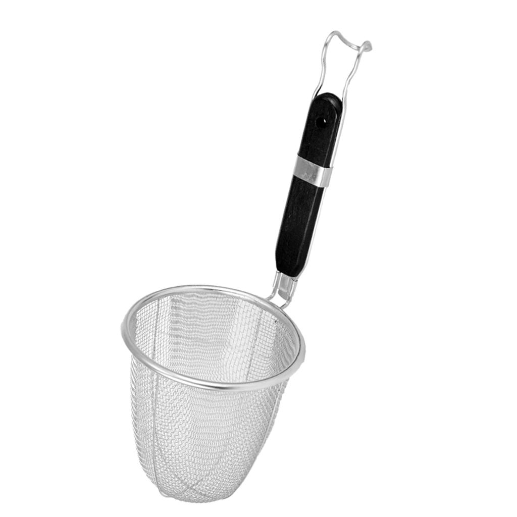 2x Stainless Steel Noodle Strainer Oil Filter Spoon Slotted Spoon