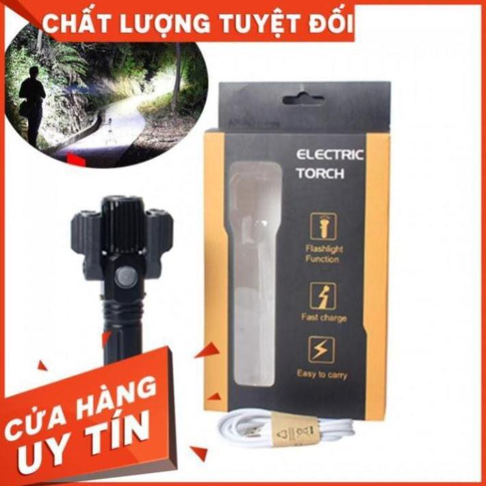 Đèn pin cầm tay siêu sáng 3 bóng - Xoay 360, Đèn Pin Đi Phượt