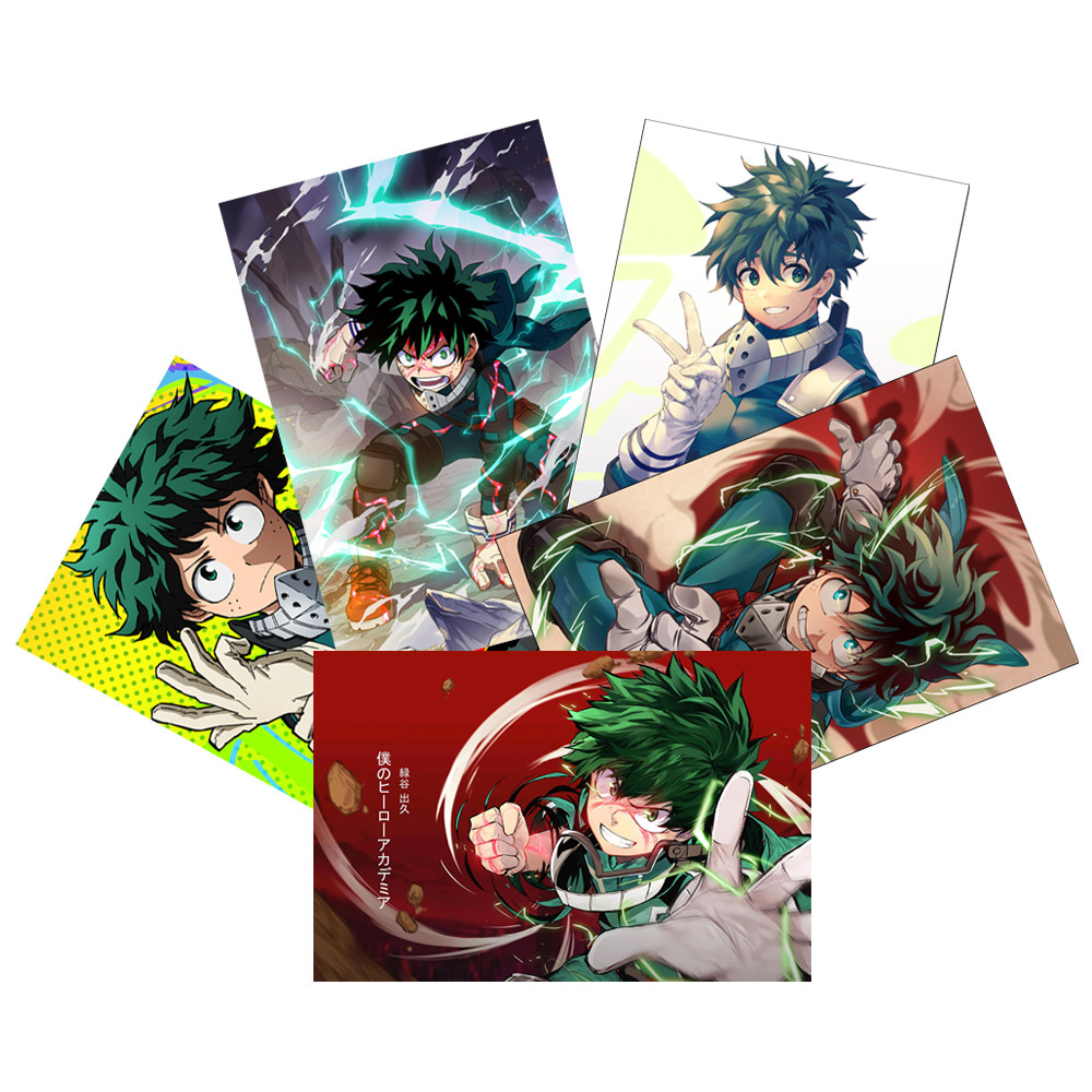 Tranh Poster SET 3 tấm My Hero Academia A4 tấm khác nhau