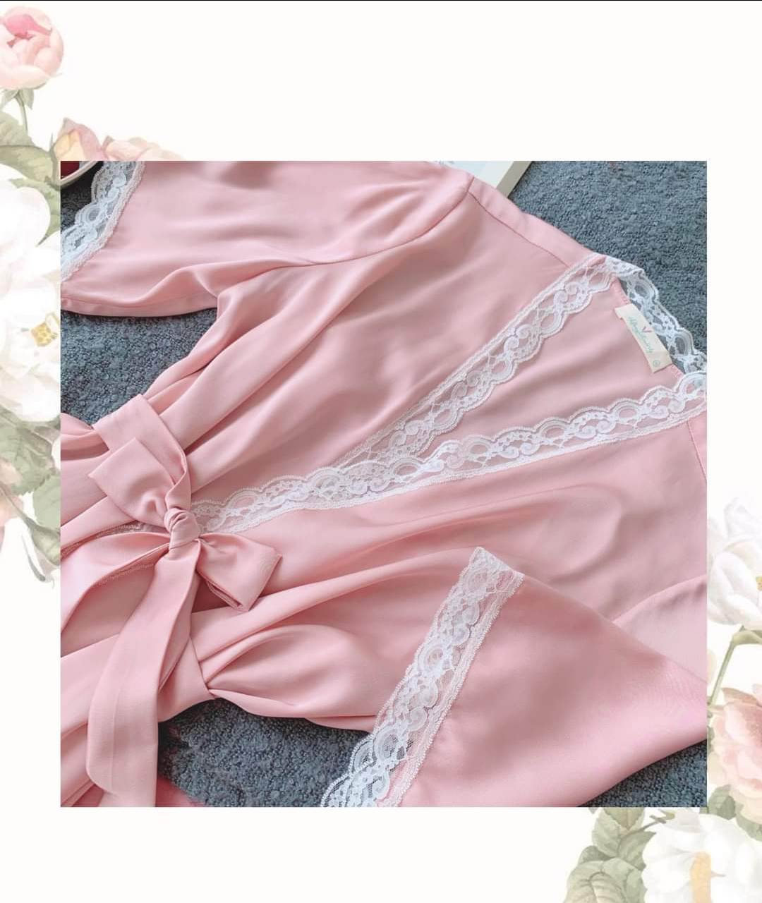 [Rose Sleepwear] Sét Áo Choàng Ngủ Lụa Cao Cấp Và Váy ngủ lụa cao cấp, váy ngủ nữ, váy ngủ 2 dây, váy ngủ gợi cảm, váy ngủ sexy, đầm ngủ lụa mặc nhà 2 dây trơn tặng kèm chip ren