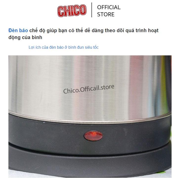 Ấm siêu tốc đun nước 1.8L, Ấm đun siêu tốc Electric Kettle inox hàng chất lượng cao