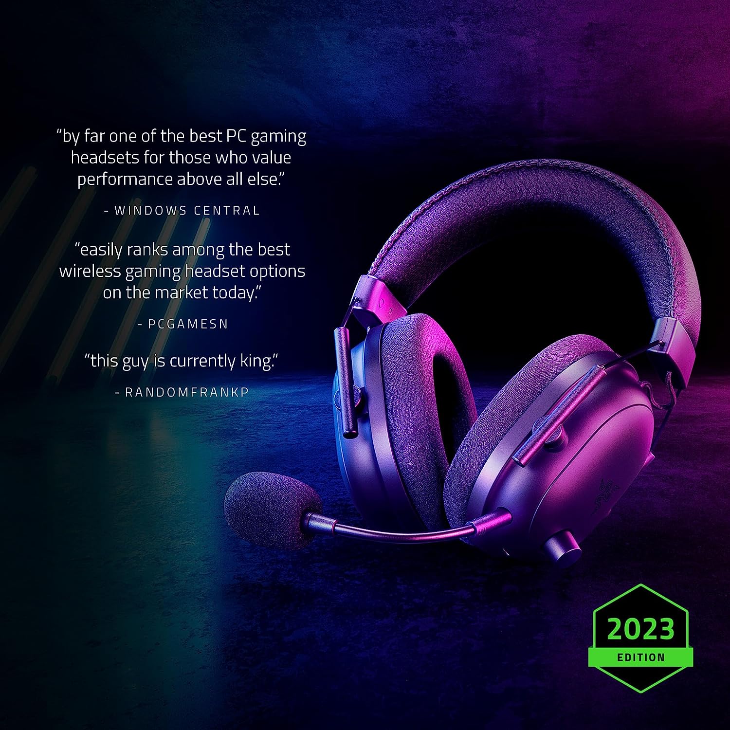 Tai nghe không dây chùm đầu Razer BlackShark V2 Pro-Gen 2 (2023)-Wireless Gaming Headset_Mới, hàng chính hãng