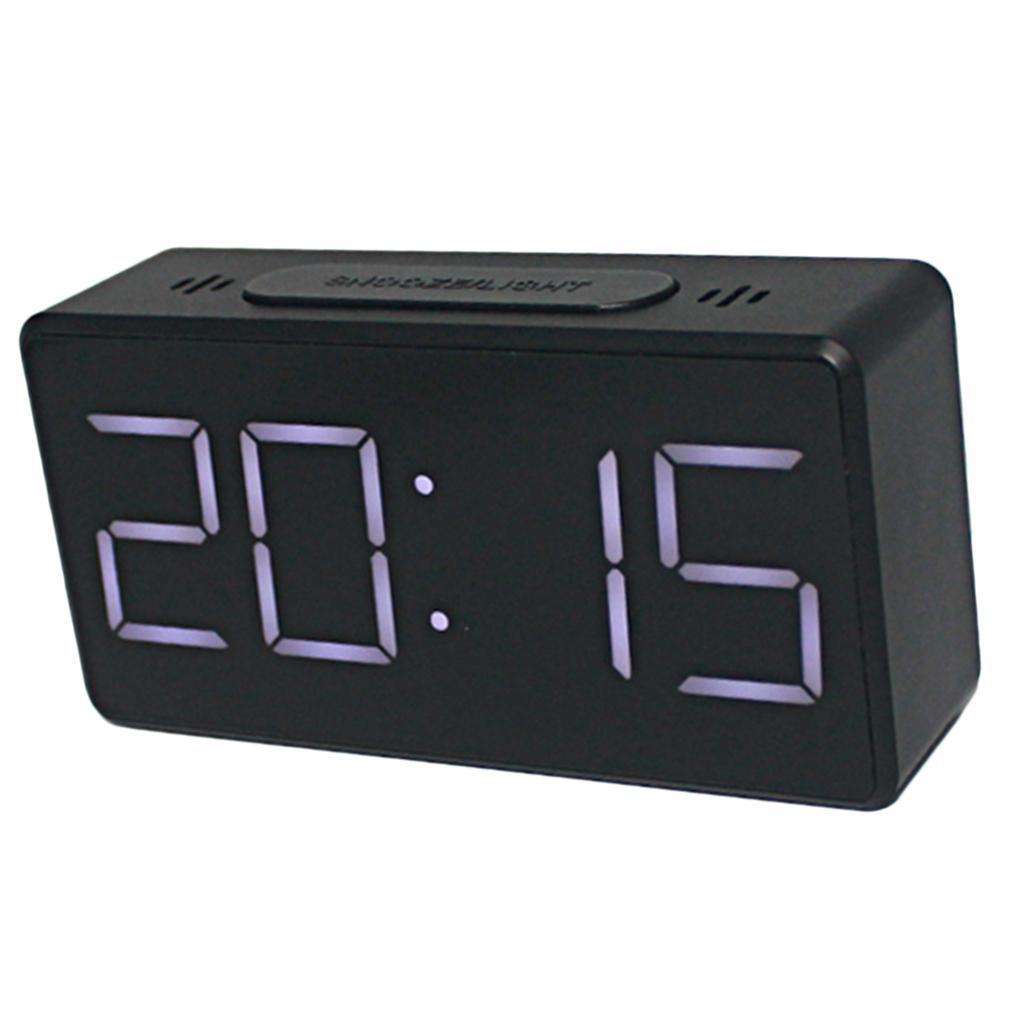 Digital Electric Clocks Student Alarm Clock Mirror Alarm Clock Bedside White