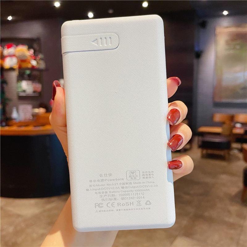 Pin sạc dự phòng mini 20000 Mah 2 cổng USB Micro Type-C thích hợp cho Iphone Xiaomi